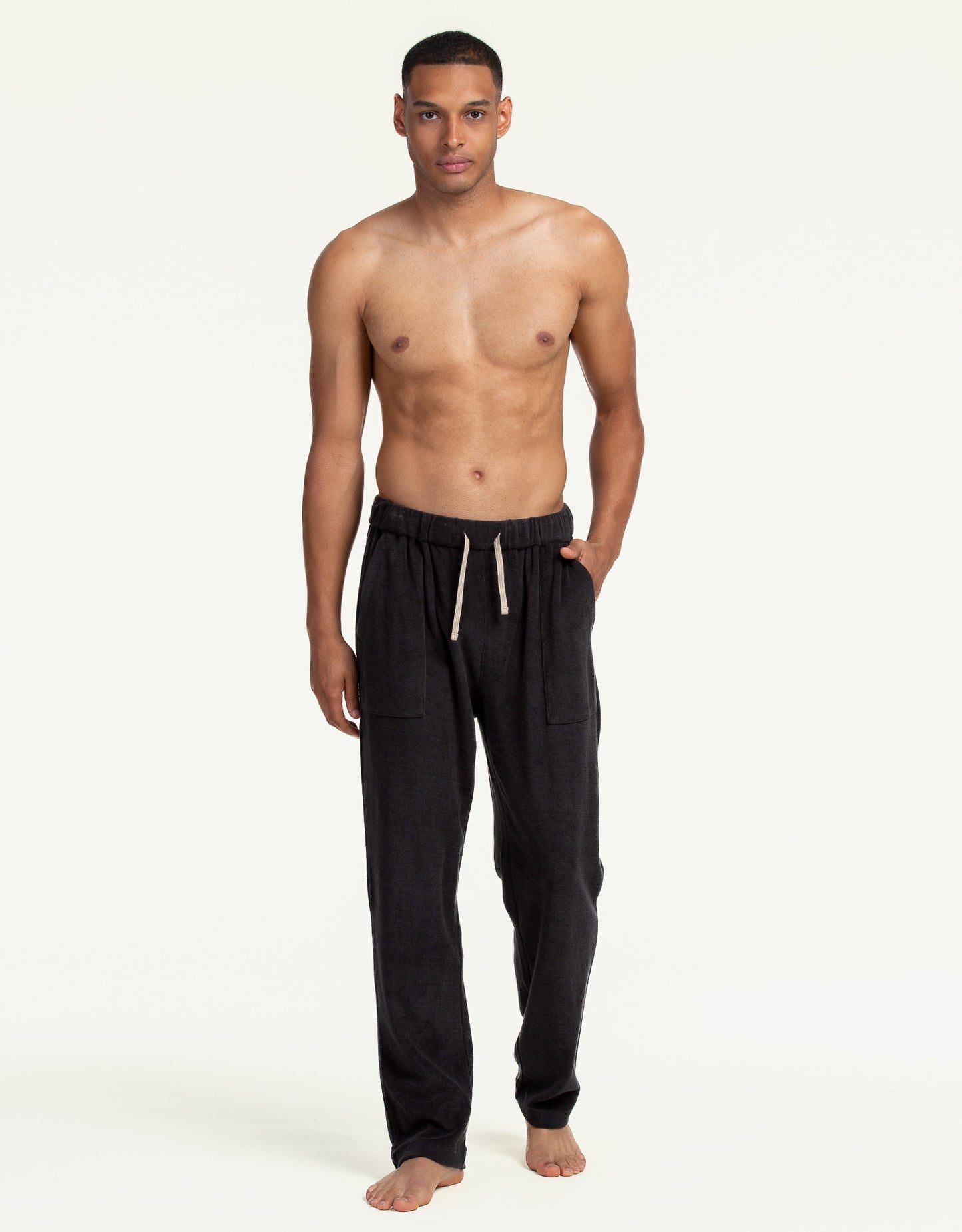 TERRY PANTS NERO