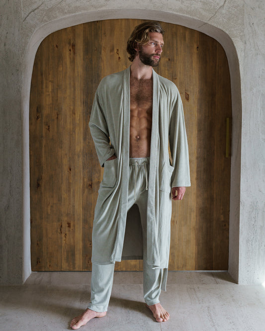 TERRY COVER-UP ROBE FOG
