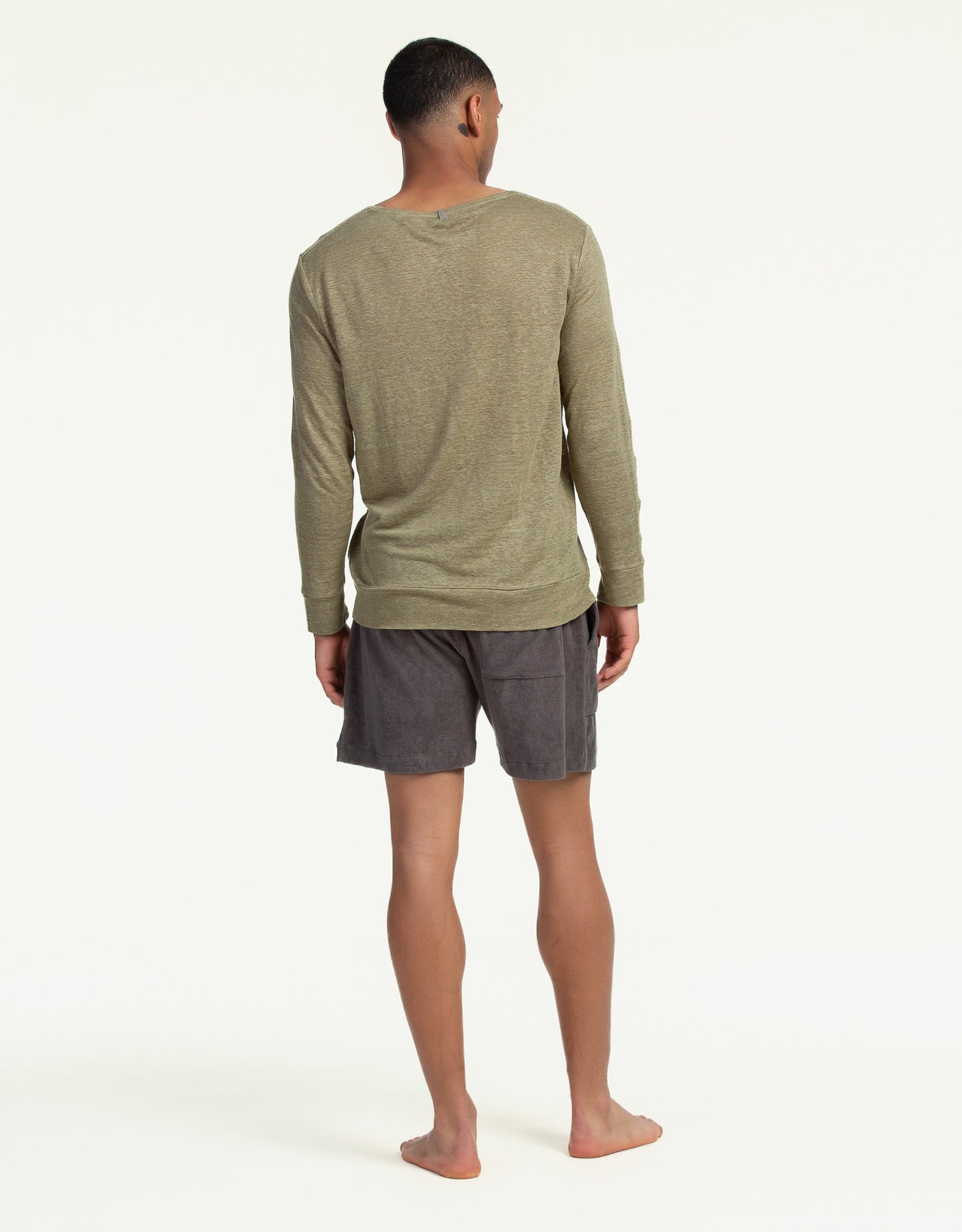 SWEATSHIRT LINEN OLIVE