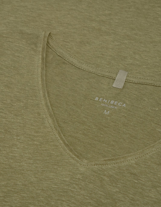 V-NECK LINEN ENEBRO