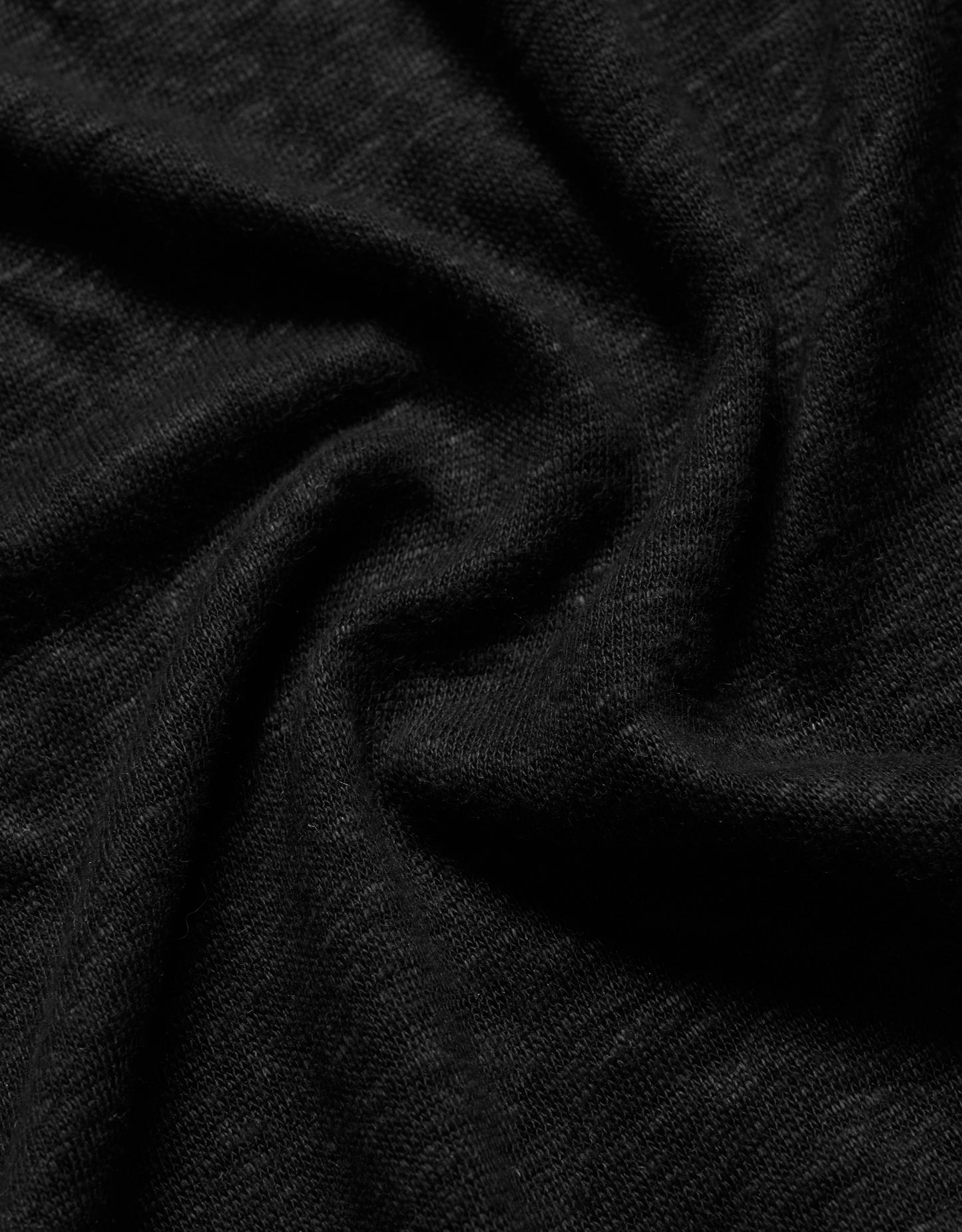 C-NECK LINEN NERO