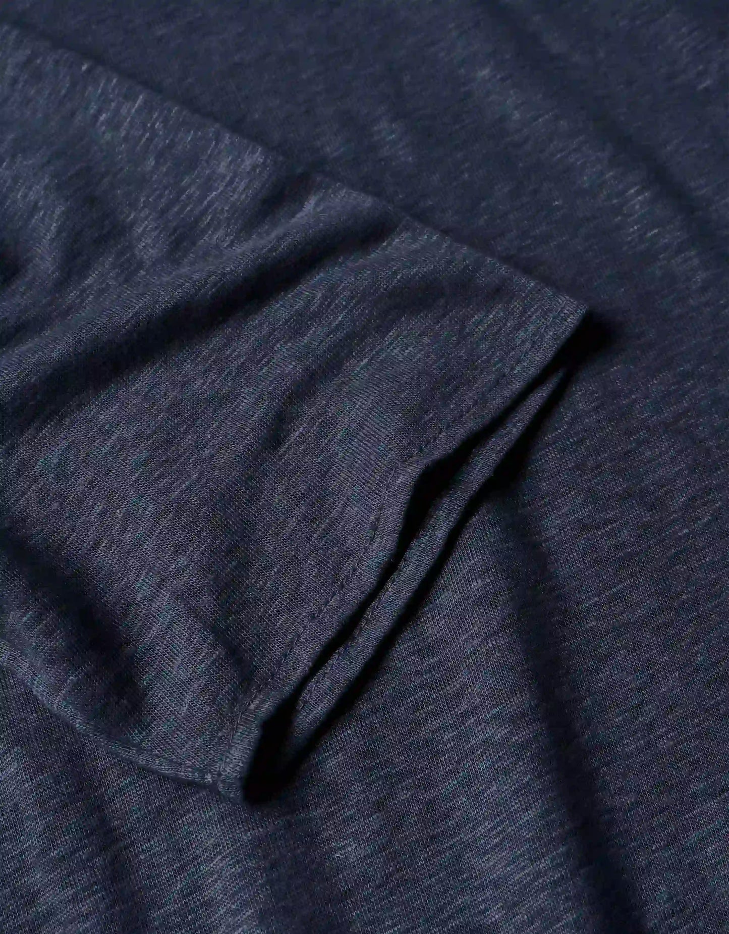 C-NECK LINEN INDIGO