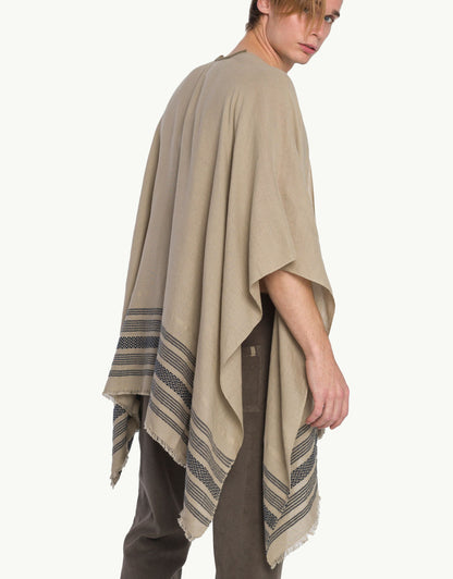 Explore our exclusive Ruanas, also known as capes or ponchos. Meticulously handcrafted by Peruvian Inca artisans over two days, each piece is a limited expression of ancient artistry adapted for the contemporary wardrobe. Made with superior Pima yarn, renowned for its exceptional quality and softness, our Ruanas offer a light embrace and sublime touch, seamlessly blending luxury with comfort
