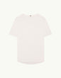 C-NECK LINEN BLANC