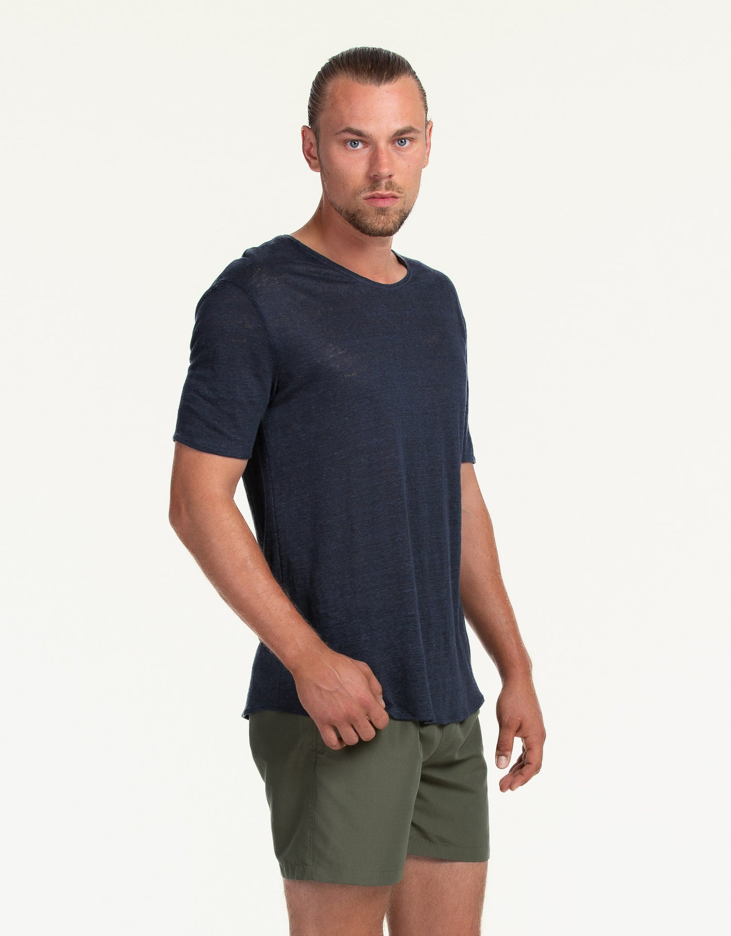 C-NECK LINEN NOCHE