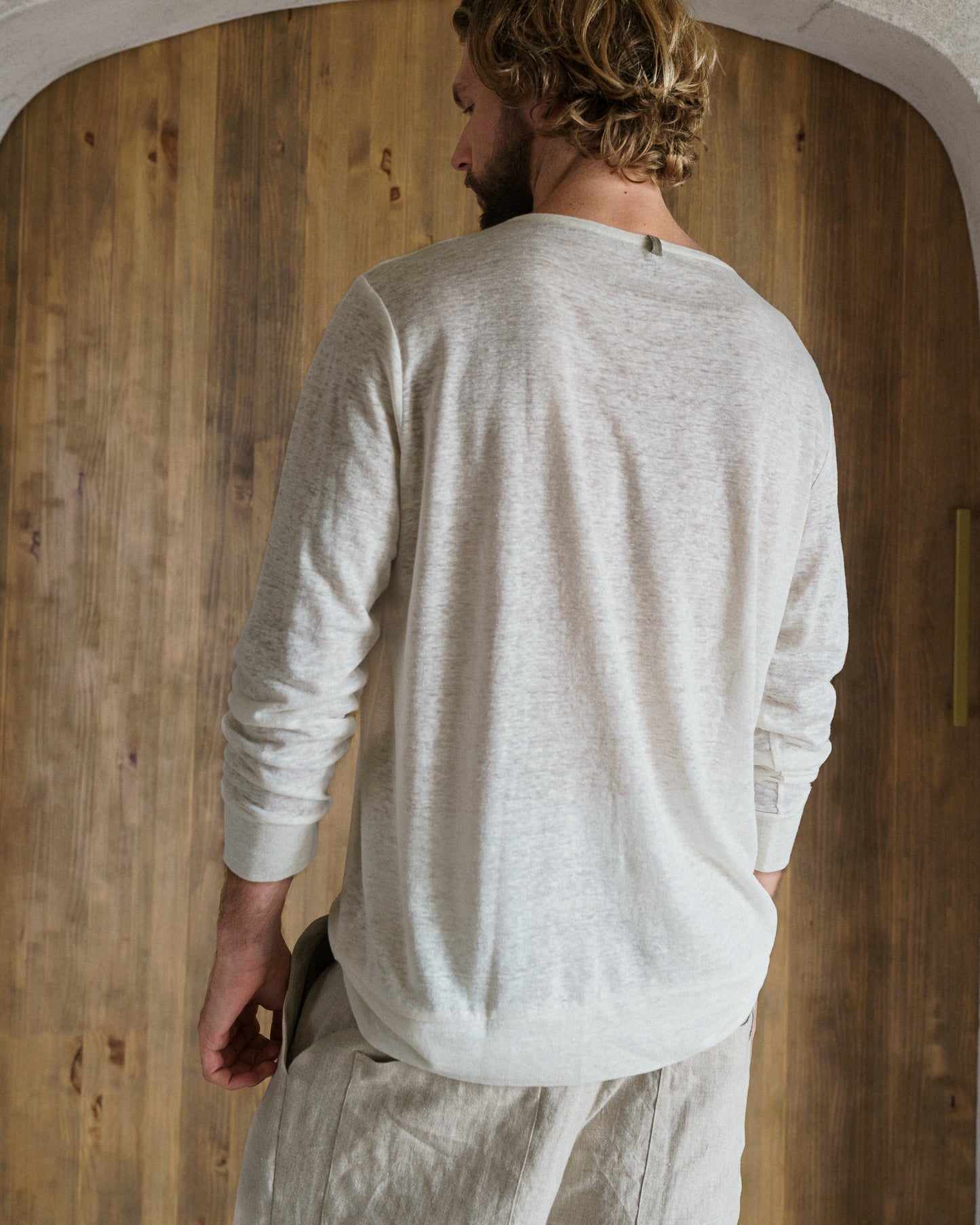 SWEATSHIRT LINEN BLANC
