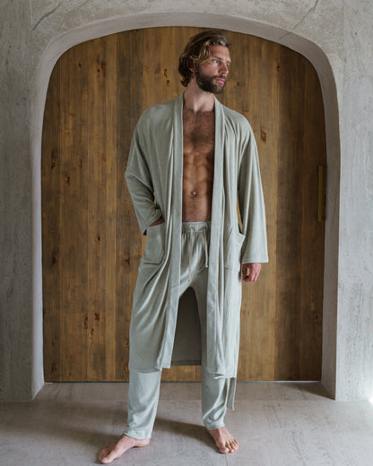 TERRY COVER-UP ROBE FOG