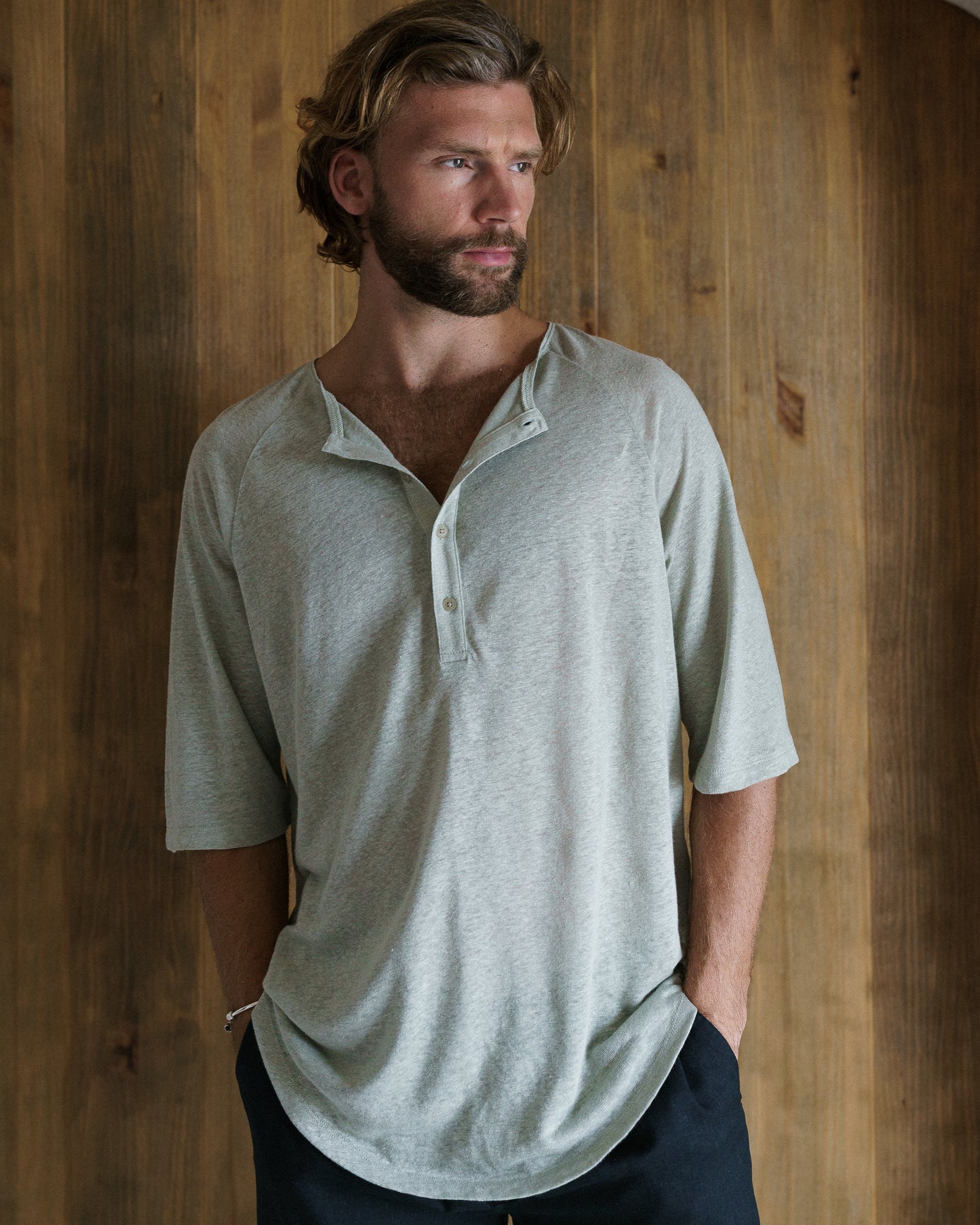 T-SHATI LINEN FOG