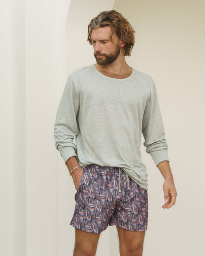 SWEATSHIRT LINEN FOG