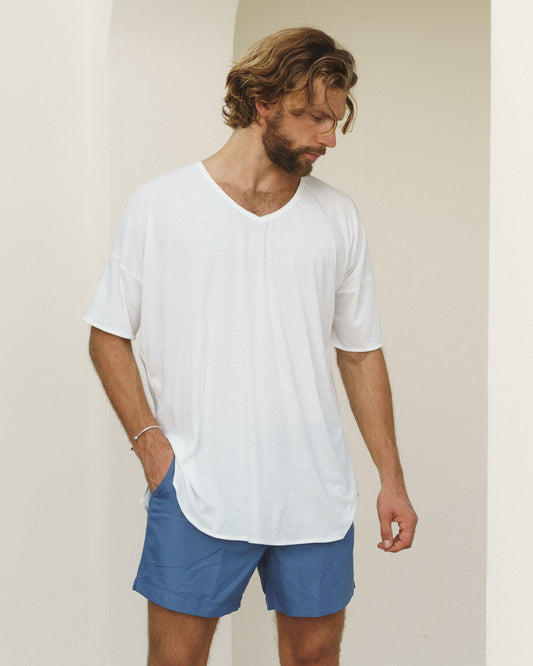 AURA OVER T SHIRT BLANC