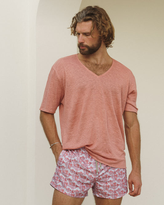 V-NECK LINEN ALBA