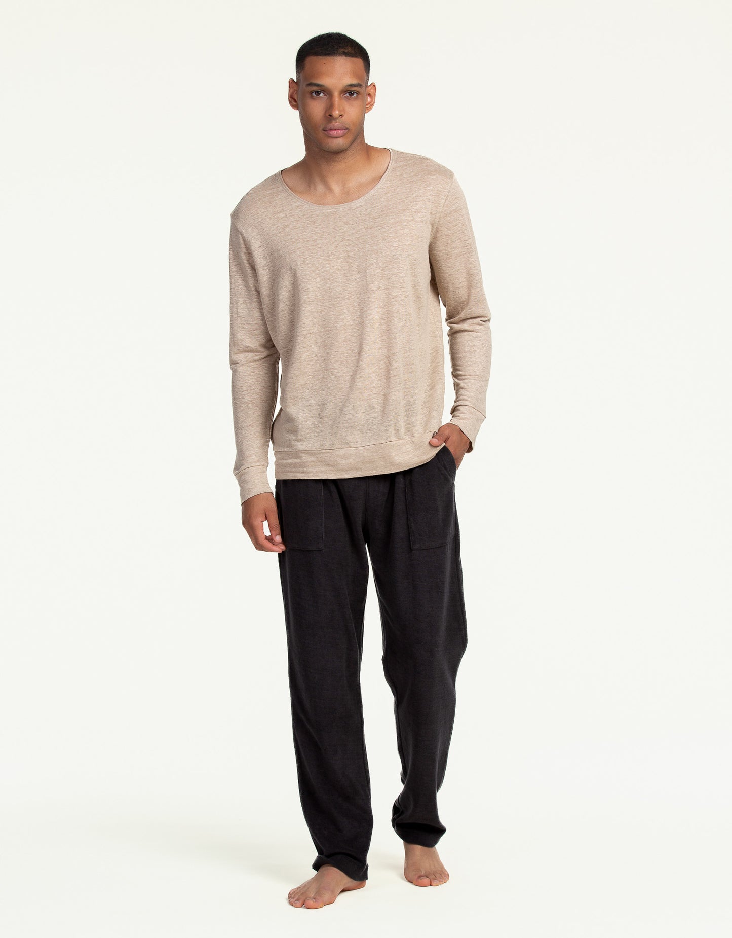 SWEATSHIRT LINEN SAND