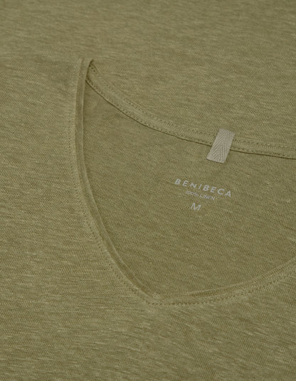 V-NECK LINEN ENEBRO
