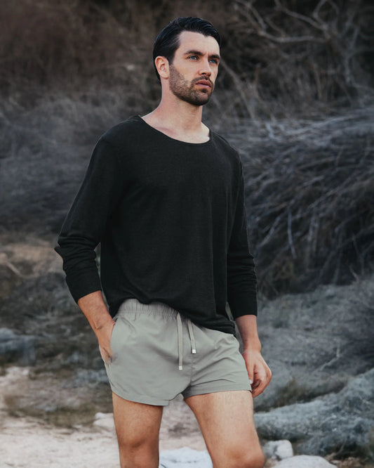 SWEATSHIRT LINEN NERO