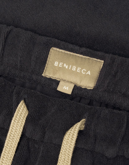 TERRY SHORTS NERO