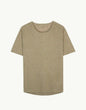 C-NECK LINEN OLIVE